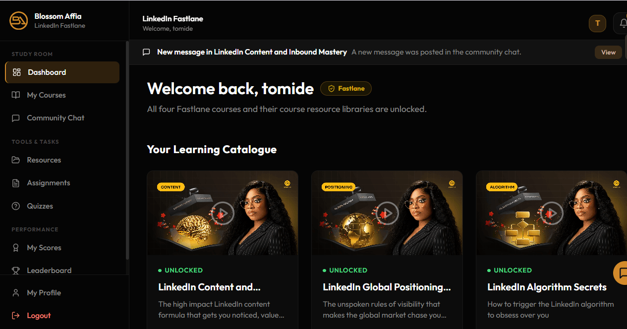 Fastlane LMS preview